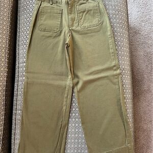 Bagatelle women’s olive Khaki wide leg Pants 4